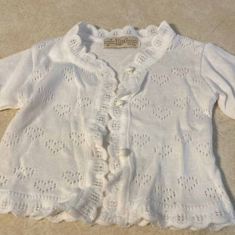Girls 3M white cardigan